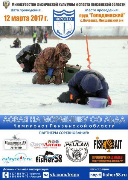 Чемпионат Пензенской области по ловле на мормышку со льда