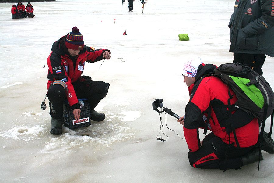 Второй день тренировки команд-участников Чемпионата мира-2020 по ловле на мормышку со льда в Финляндии
