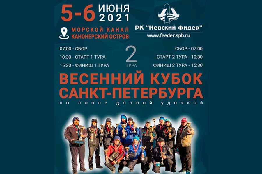 Кубок Санкт-Петербурга по ловле донной удочкой 5-6 июня 2021 года, г. Санкт-Петербург, набережная Морского канала Канонерского острова.