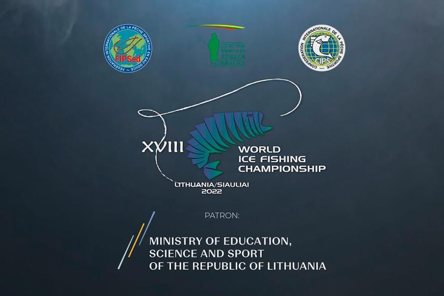 С 19 по 20 февраля 2022 года пройдёт XVIII Чемпионат Мира по ловле на мормышку со льда, Литва, г. Шауляй озеро Рекива