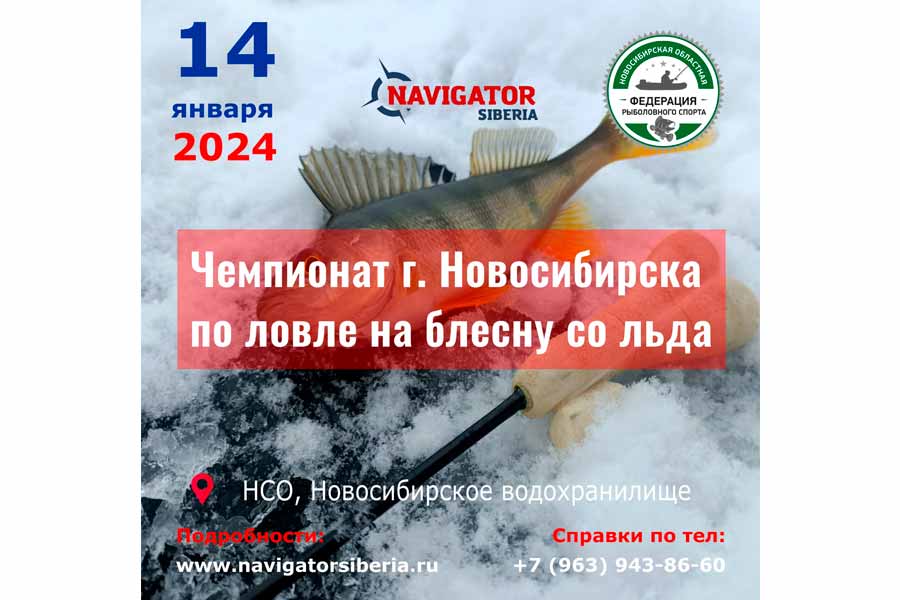 Чемпионат города Новосибирска по ловле на блесну со льда 14 января 2024 г., Новосибирская область, Новосибирское водохранилище